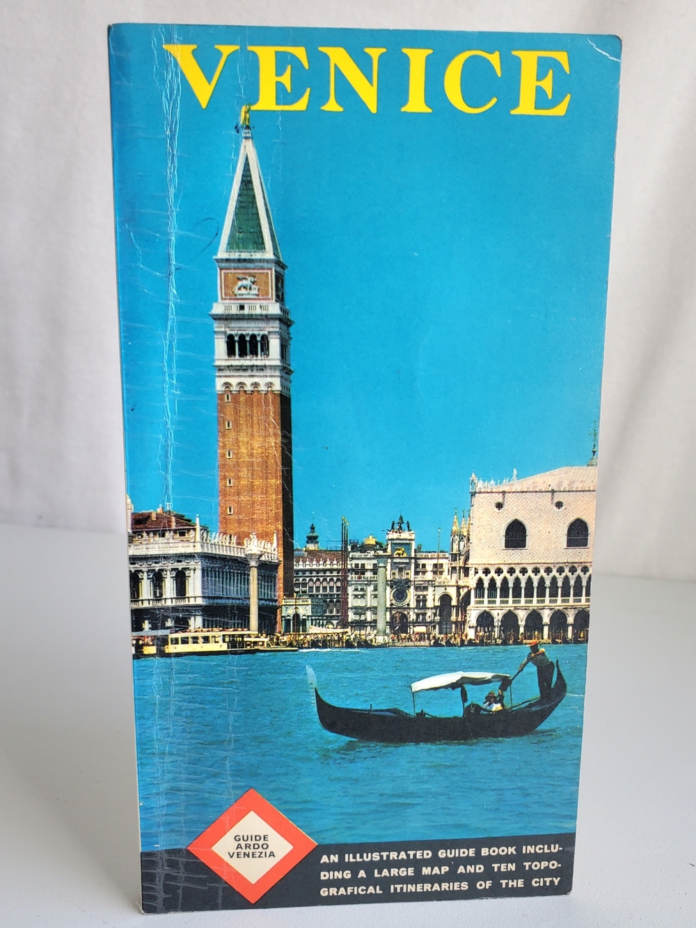 Vintage Venice 1960s Travel Guide Book Foldout Map